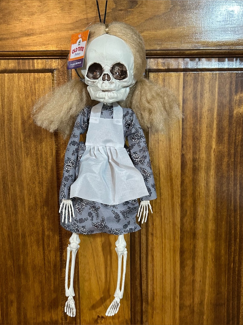 Goth Spooky Skeleton Grandma Doll 16” Vintage Style Halloween Prop New